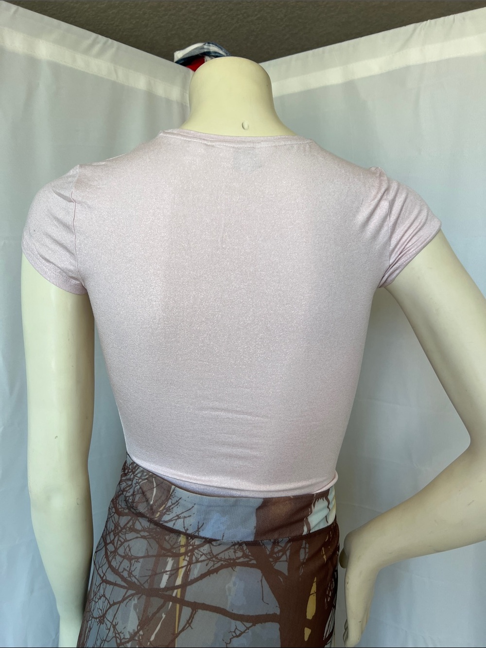 Ted Baker Pink Shimmer Fitted T-shirt - Picture 4 of 6